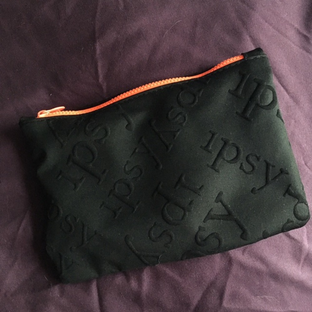 Black Ipsy Case (orange)